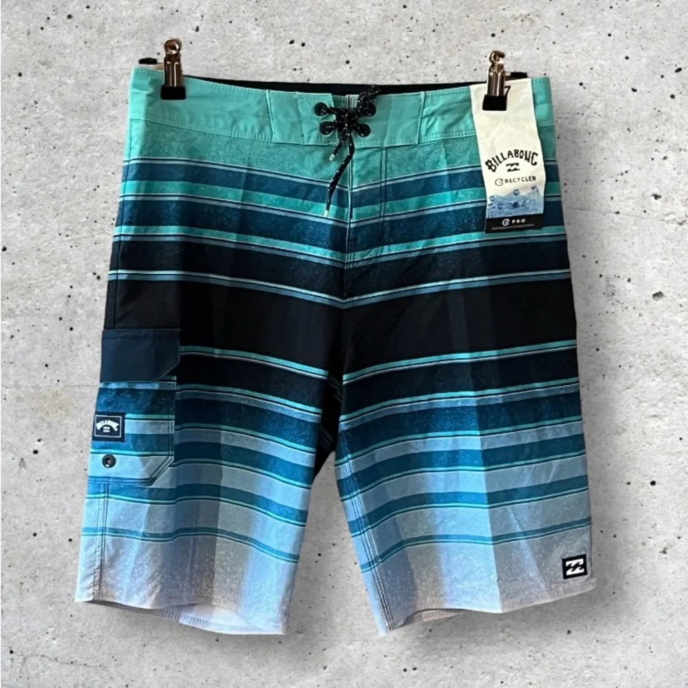 NWT Billabong All Day Stripe Pro Board Shorts.